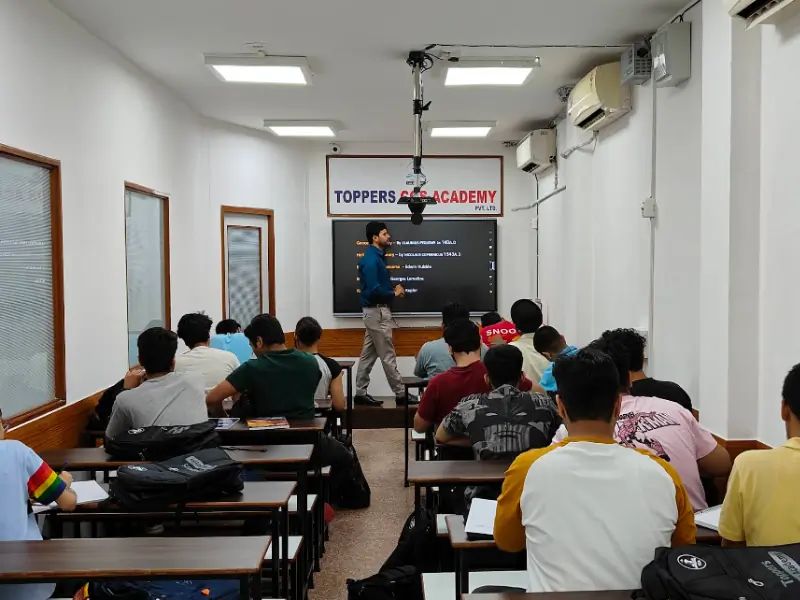 Toppers Academy Modern Classroom with students focused on learning